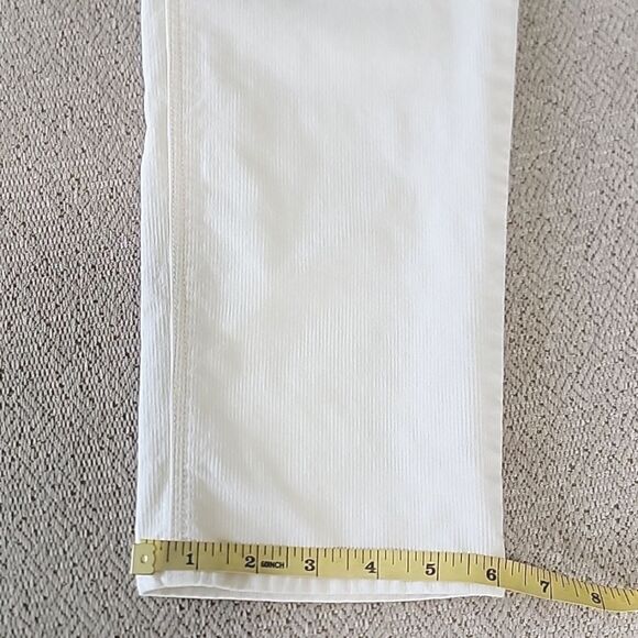 American Eagle Outfitters Mom Straight Leg Cream Corduroy Jeans - Size 4 - Picture 11 of 11